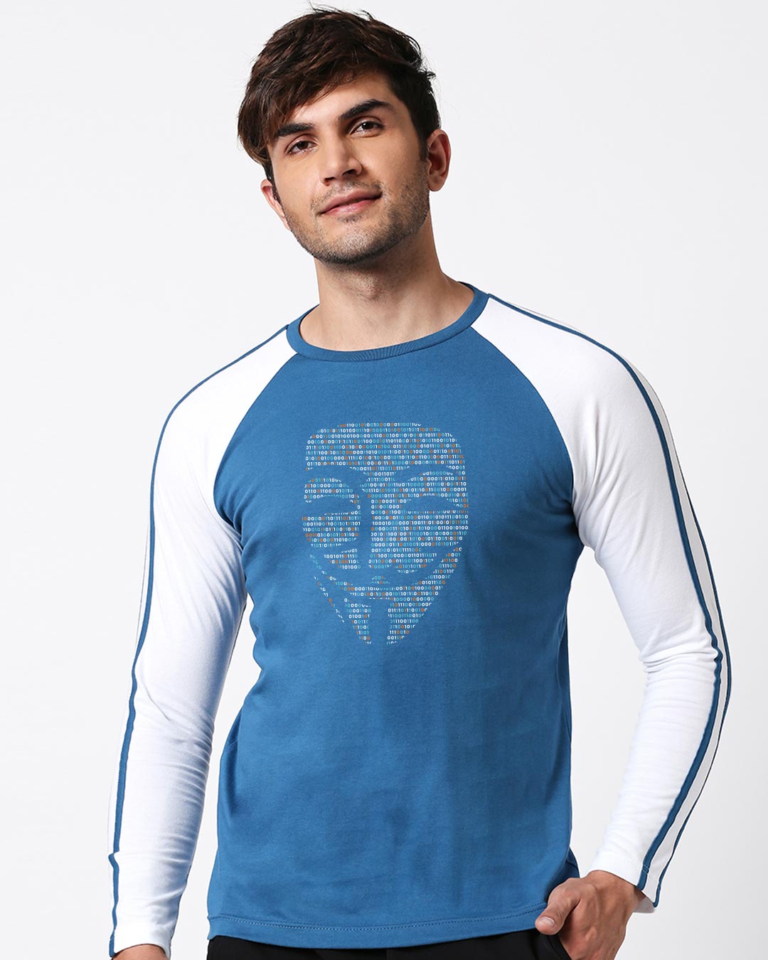 Shop Anonymous Digital Full Sleeves Raglan T-Shirt-Back
