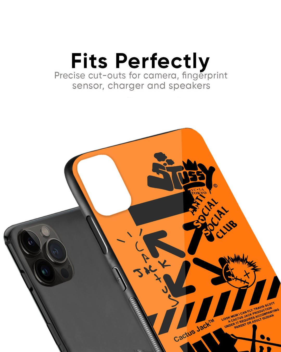 Shop Anti Social Club Premium Glass Case for Apple iPhone 11 Pro Max (Shock Proof, Scratch Resistant)-Back