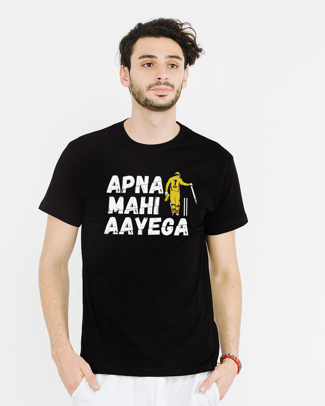 Shop Apna Mahi Aayega Half Sleeve T-Shirt-Back