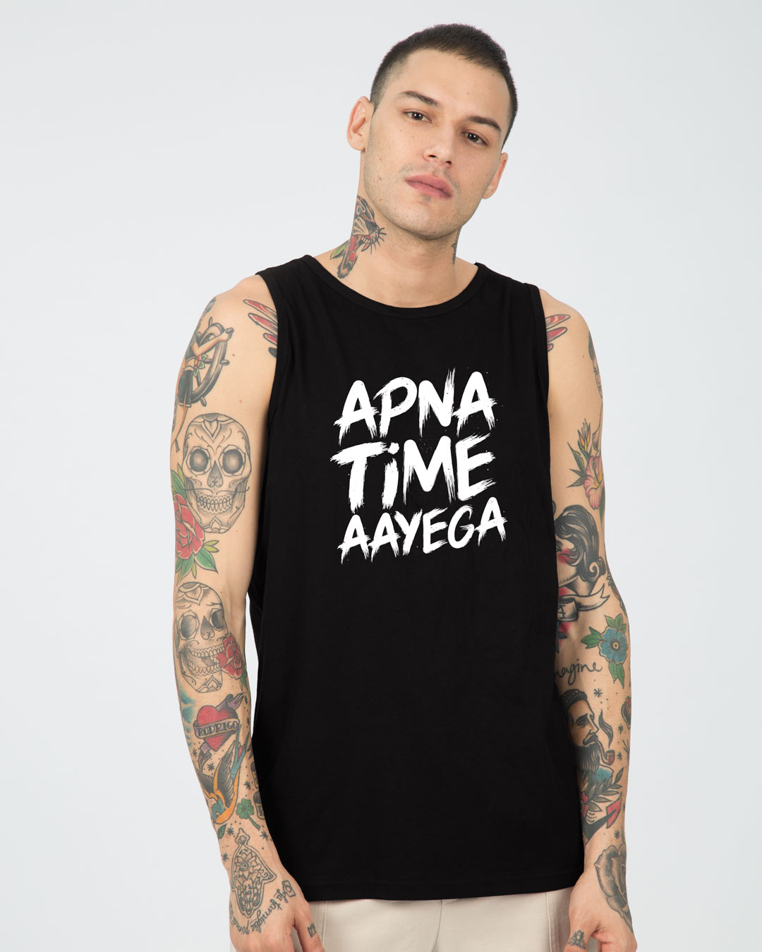 Shop Apna Time Ayega Vest-Back
