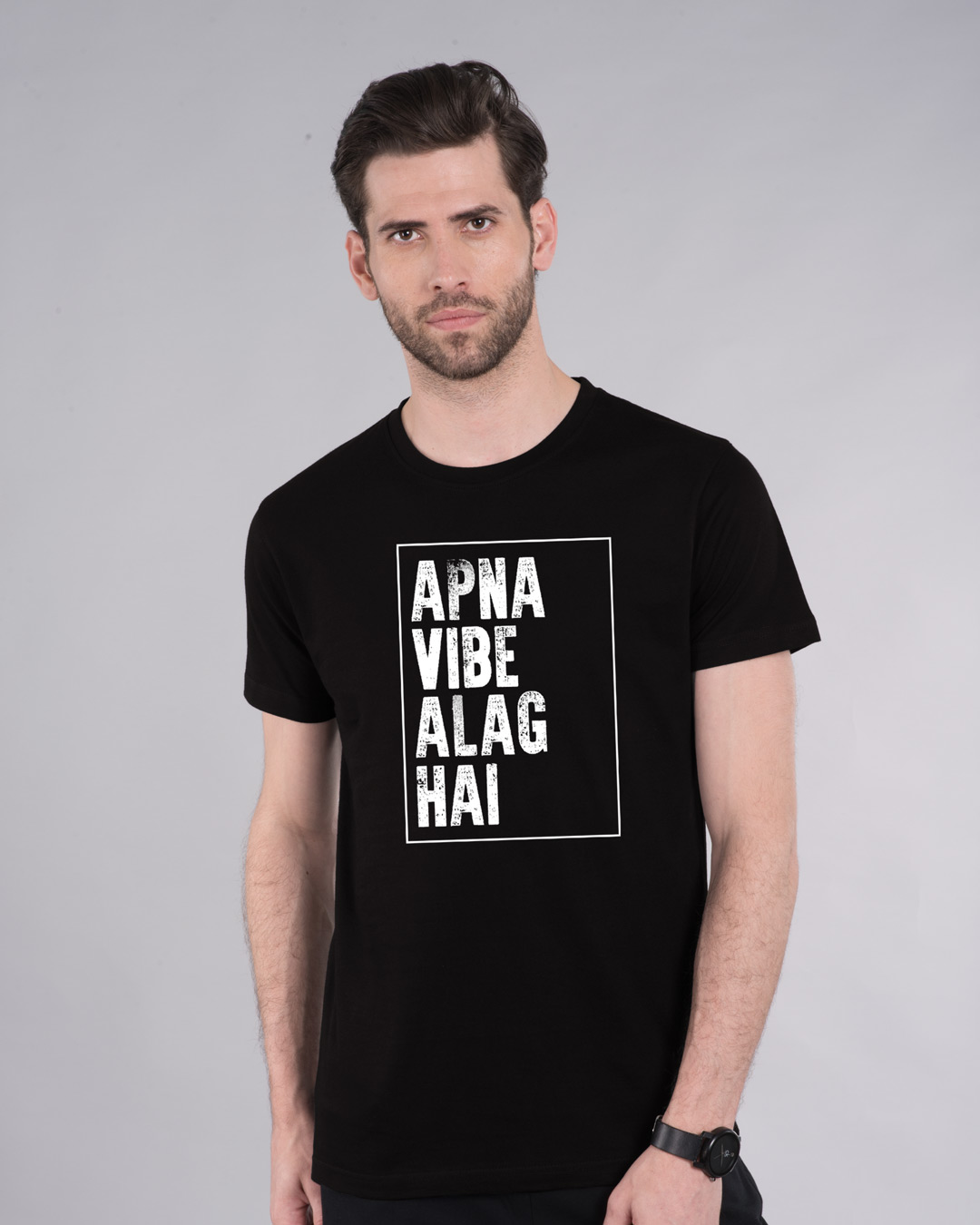 Shop Apna Vibe Alag Hai Half Sleeve T-Shirt-Back