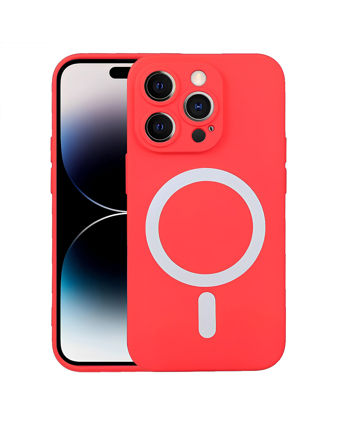 red silicone case iphone 14 pro