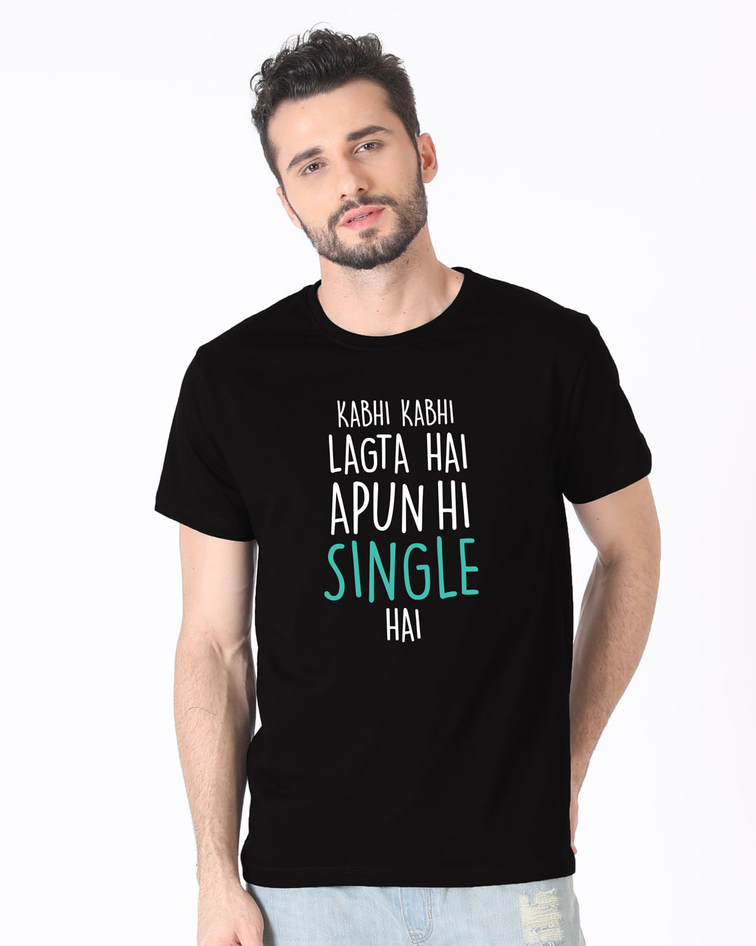 Shop Apun Hi Single Half Sleeve T-Shirt-Back