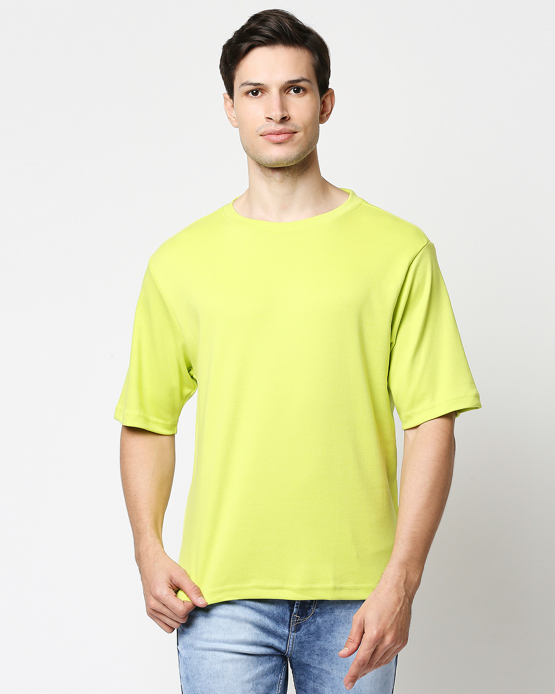 Shop Arcade Green Interlock Half Sleeve T-Shirt-Back