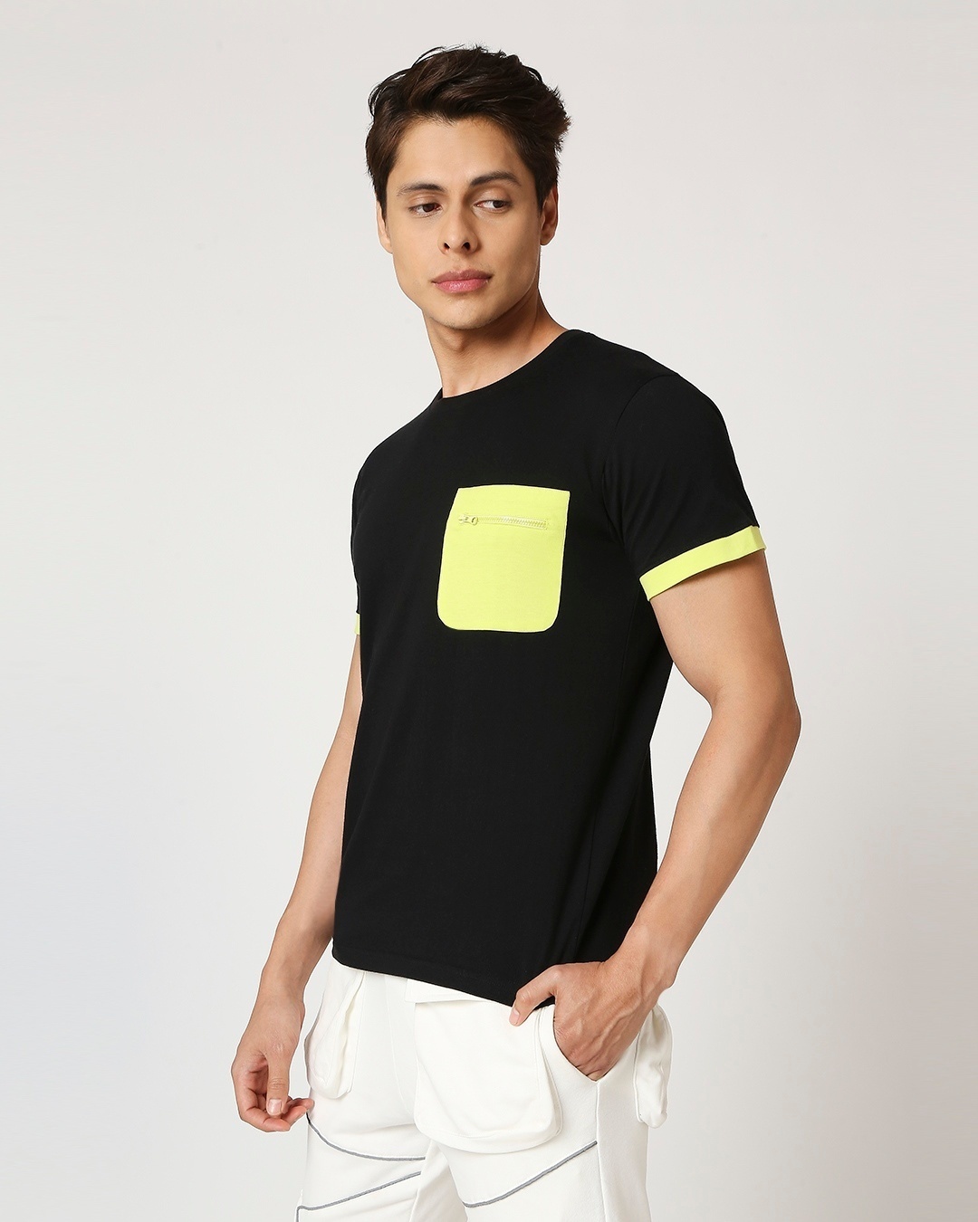 Shop Arcade Green Pocket Half Sleeve T-Shirt-Back