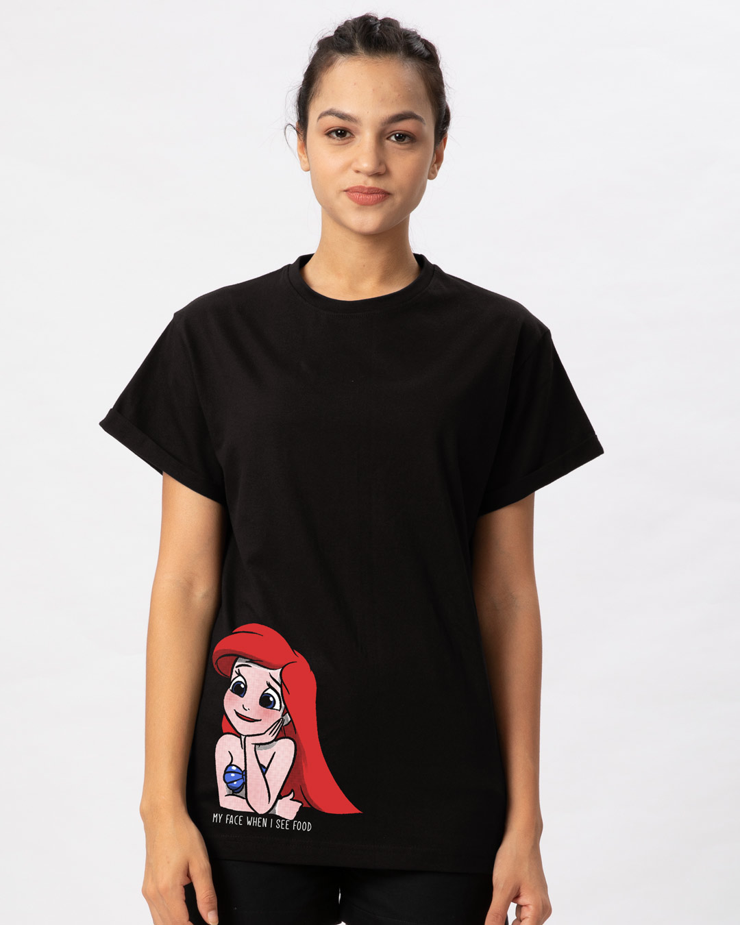 Ariel Saw Food Boyfriend T-Shirt (DL)