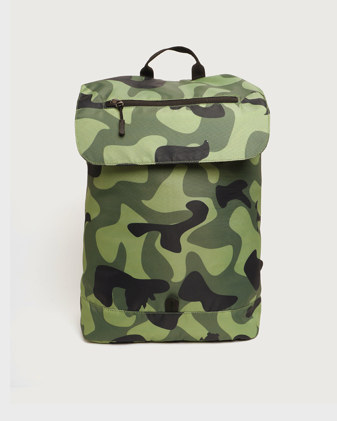 Shop Army Camo Printed Drawstring Laptop Bag-Back