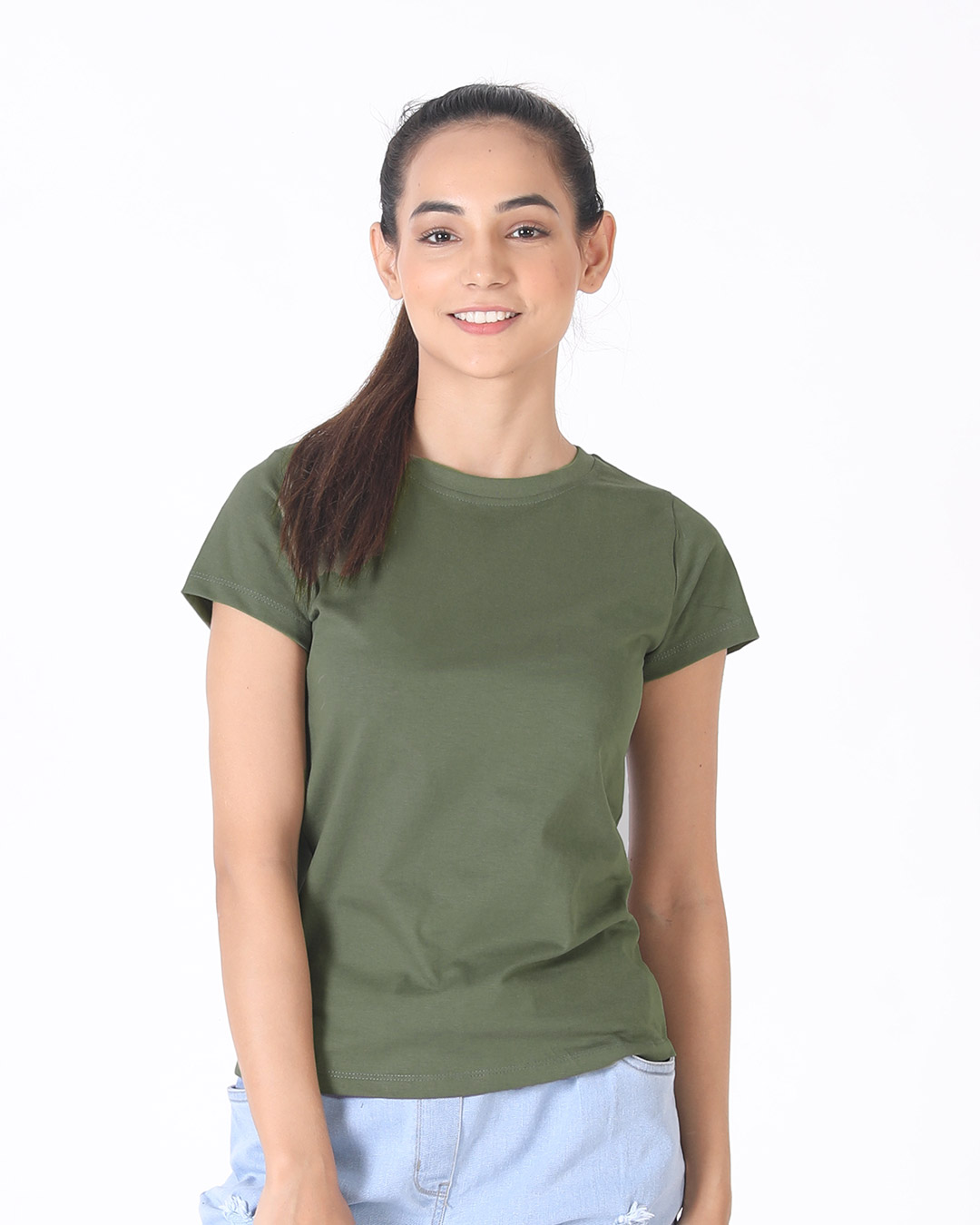 army green shirt women's