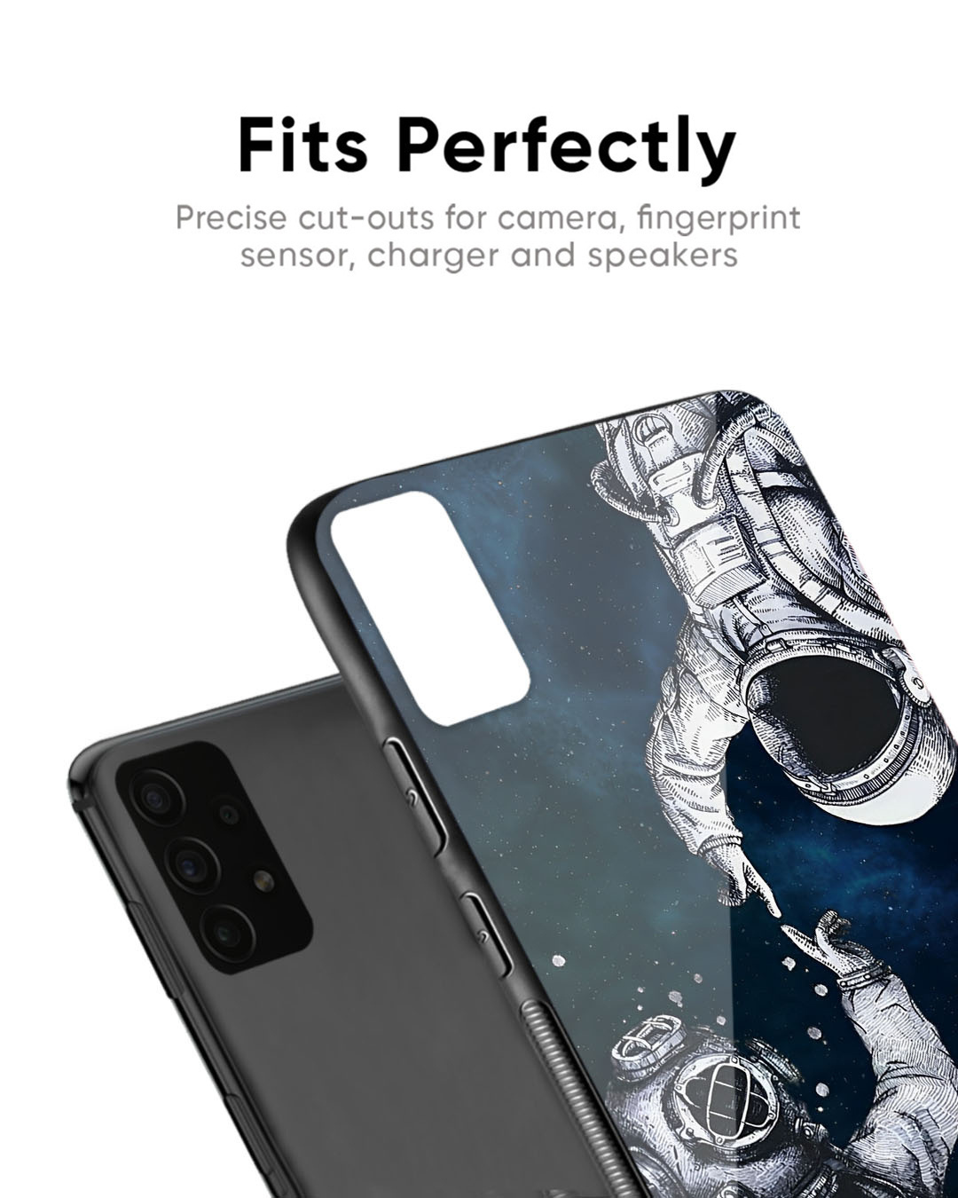 Shop Astro Connect Premium Glass Case for OnePlus 7 Pro (Shock Proof, Scratch Resistant)-Back