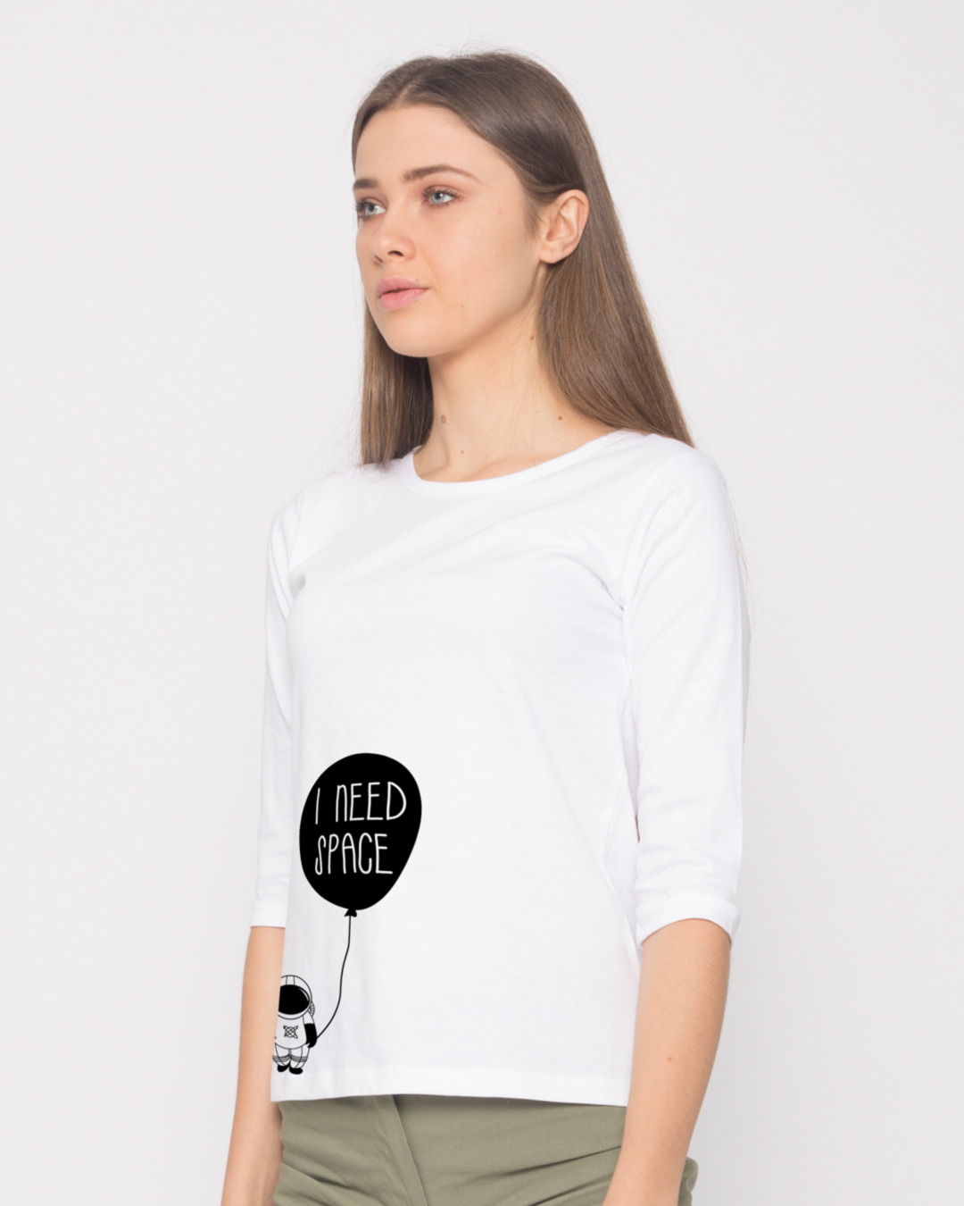 Shop Astro Space Round Neck 3/4th Sleeve T-Shirt-Back