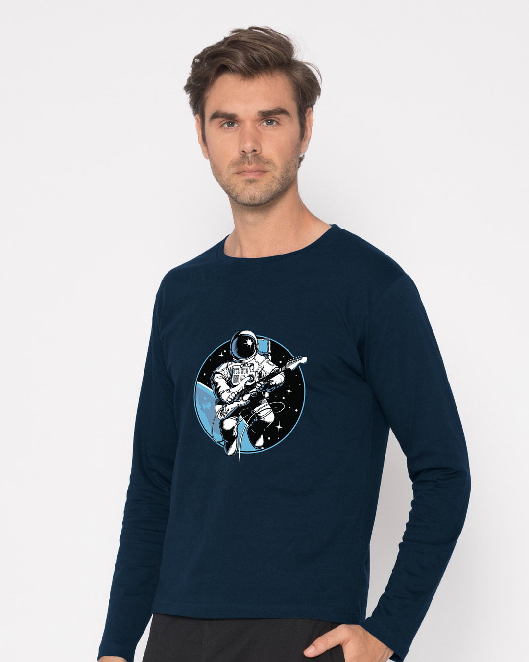 Shop Astroguitar Full Sleeve T-Shirt-Back