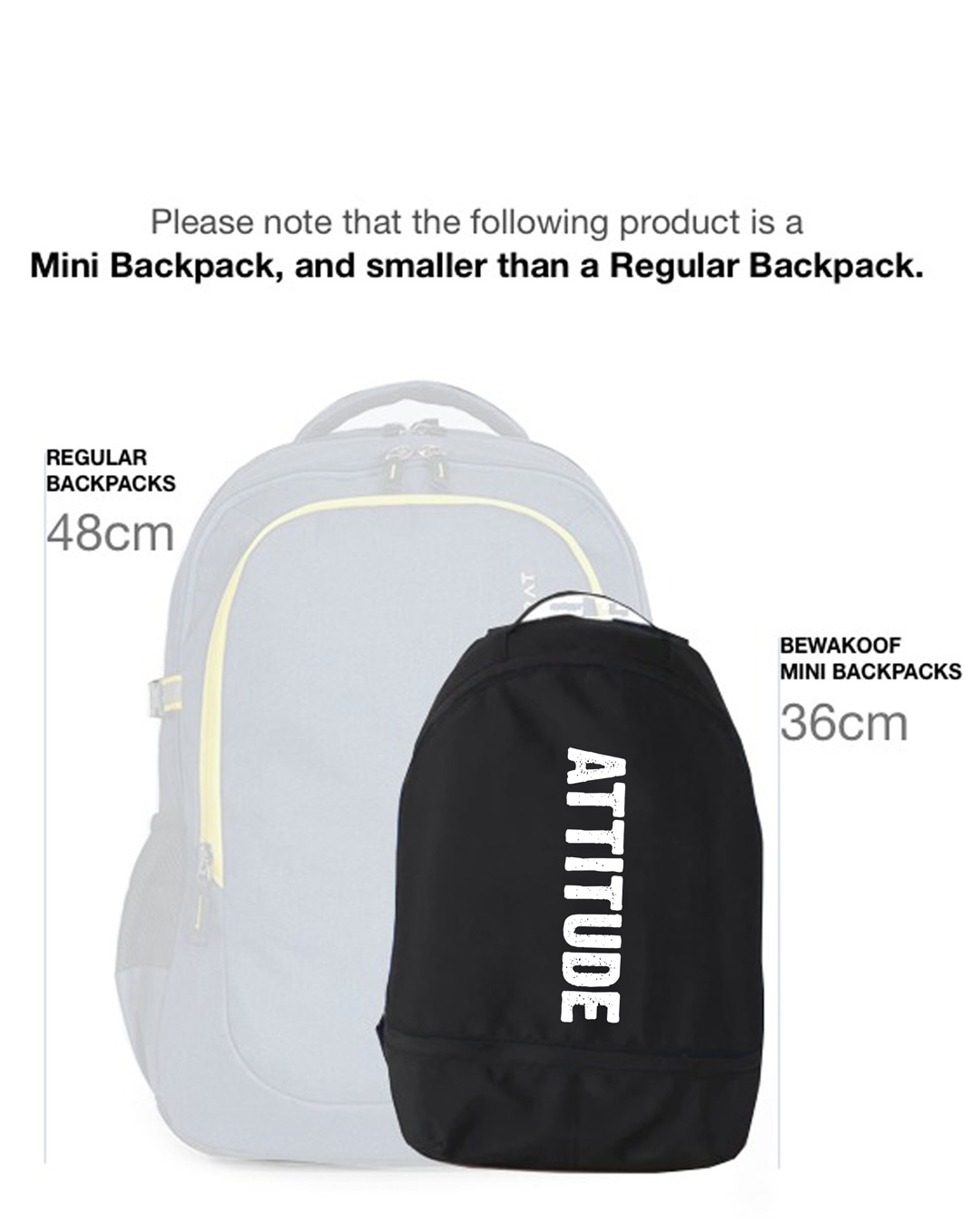 Shop Attitude Small Backpack-Back