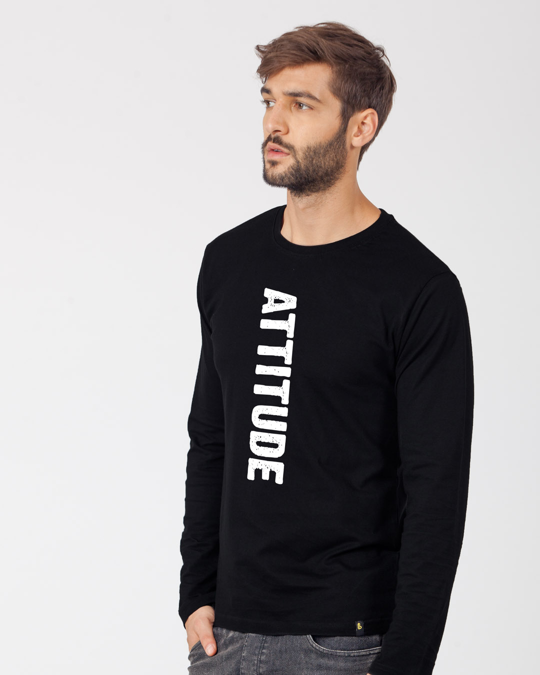Shop Attitude Full Sleeve T-Shirt-Back