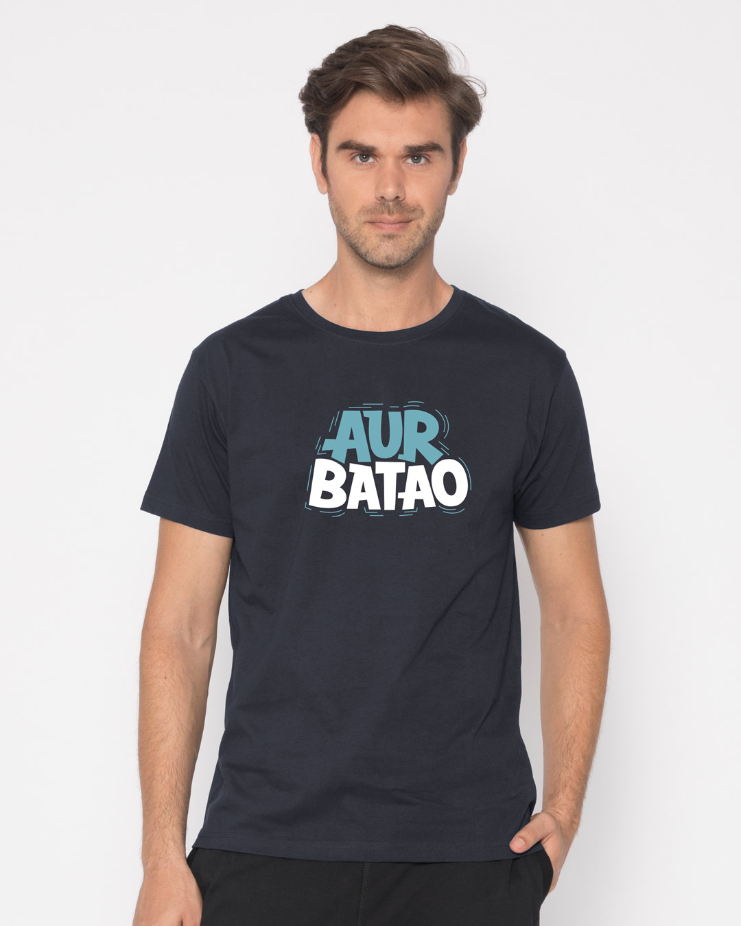 Shop Aur Batao Half Sleeve T-Shirt-Back