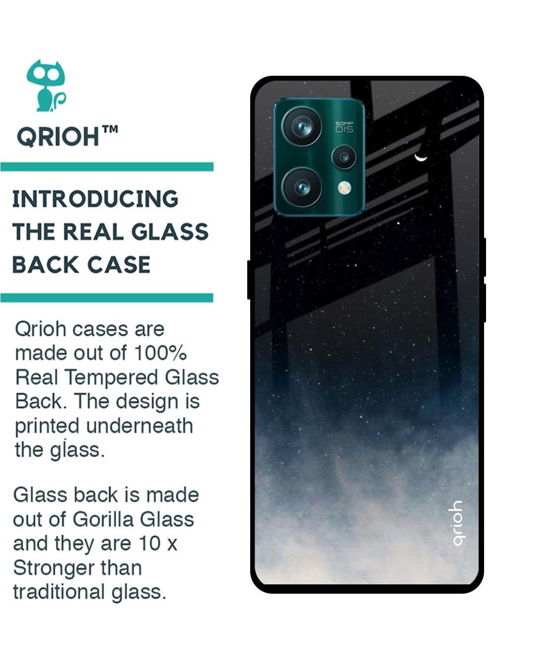 Shop Aura Printed Premium Glass Cover For Realme 9 Pro 5G (Shockproof, Light Weight)-Back