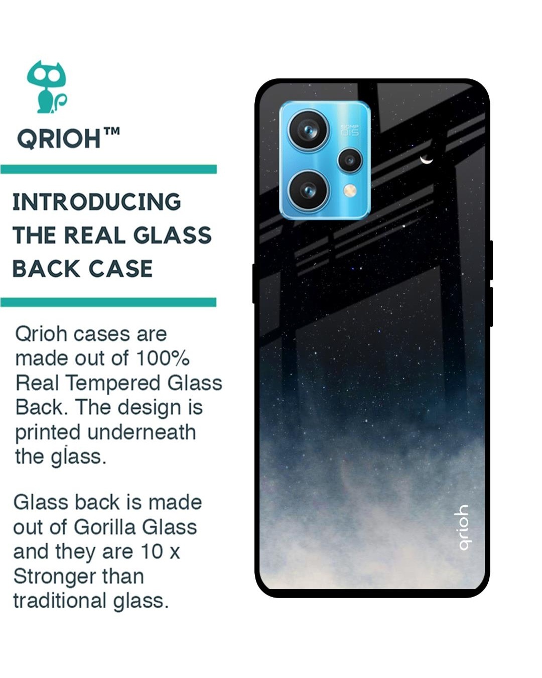 Shop Aura Printed Premium Glass Cover For Realme 9 Pro Plus (Shockproof, Light Weight)-Back