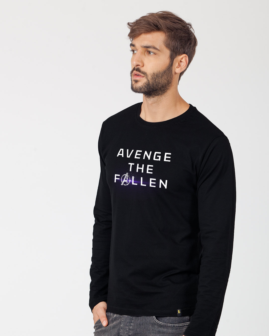 Shop Avenge The Fallen Full Sleeve T-Shirt (AVL)-Back