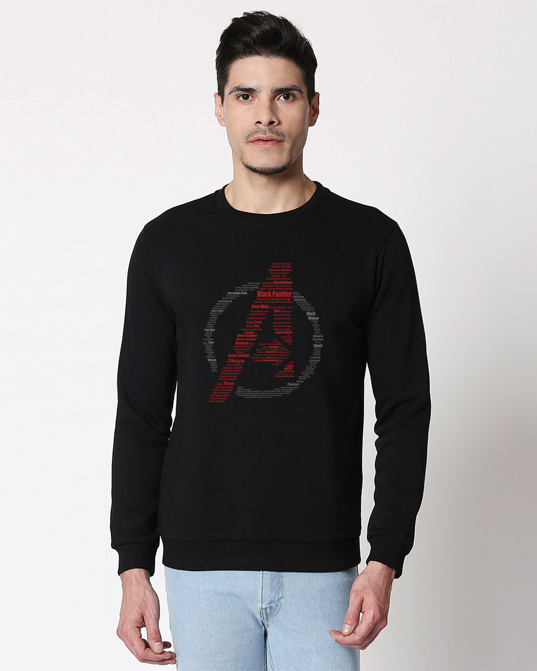 Shop Avengers All Stars Fleece Sweatshirt (AVL)-Back