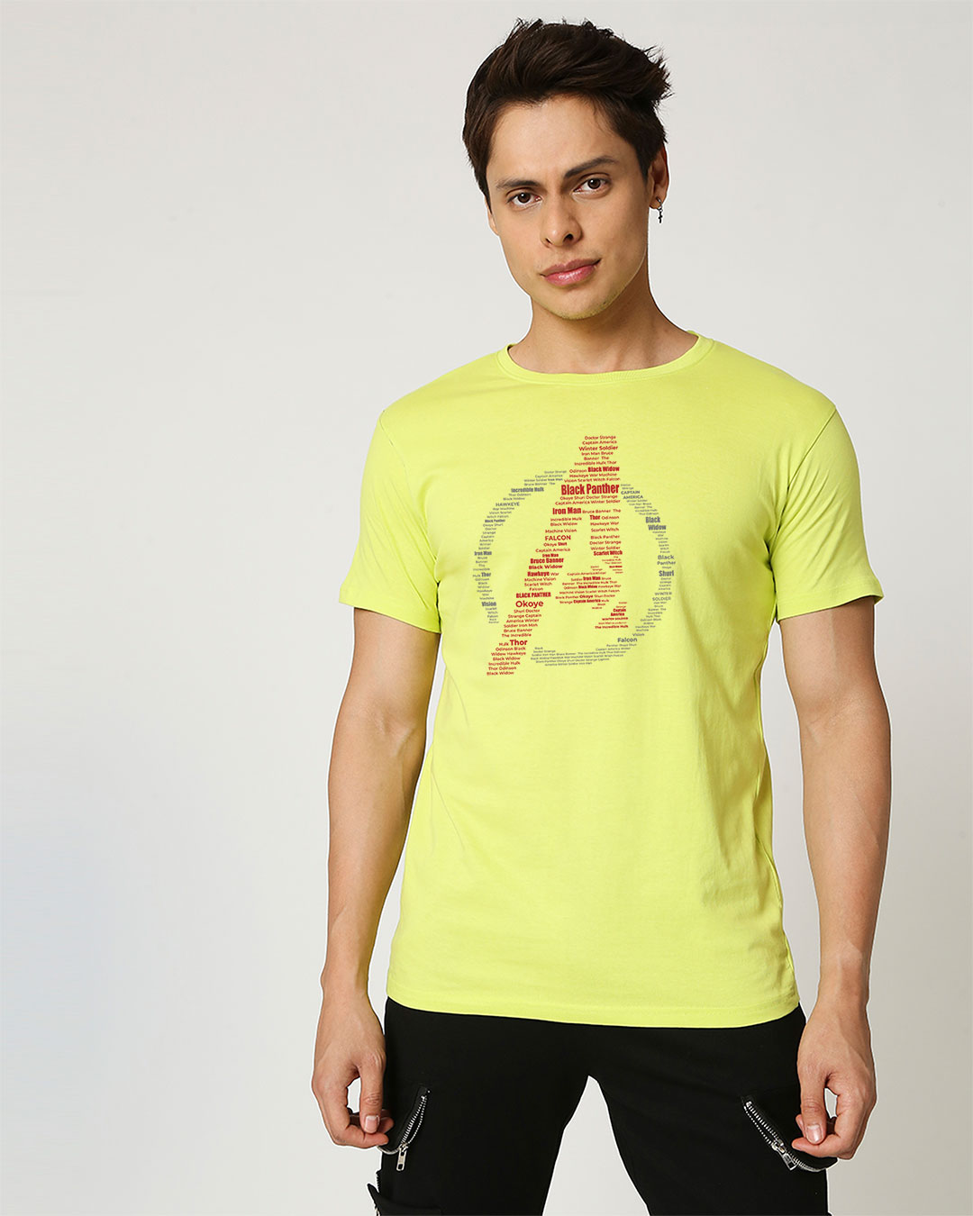 Shop Avengers All Stars Half Sleeve T-Shirt Neo Mint (AVL)-Back