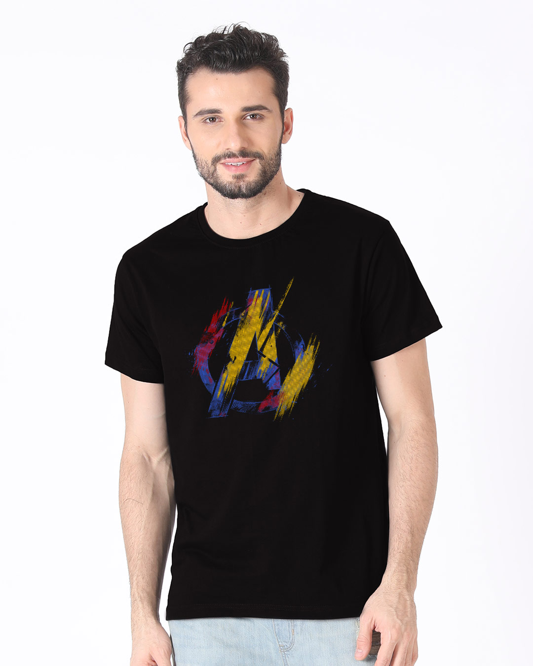 Shop Avengers Splash Half Sleeve T-Shirt (AVL)-Back
