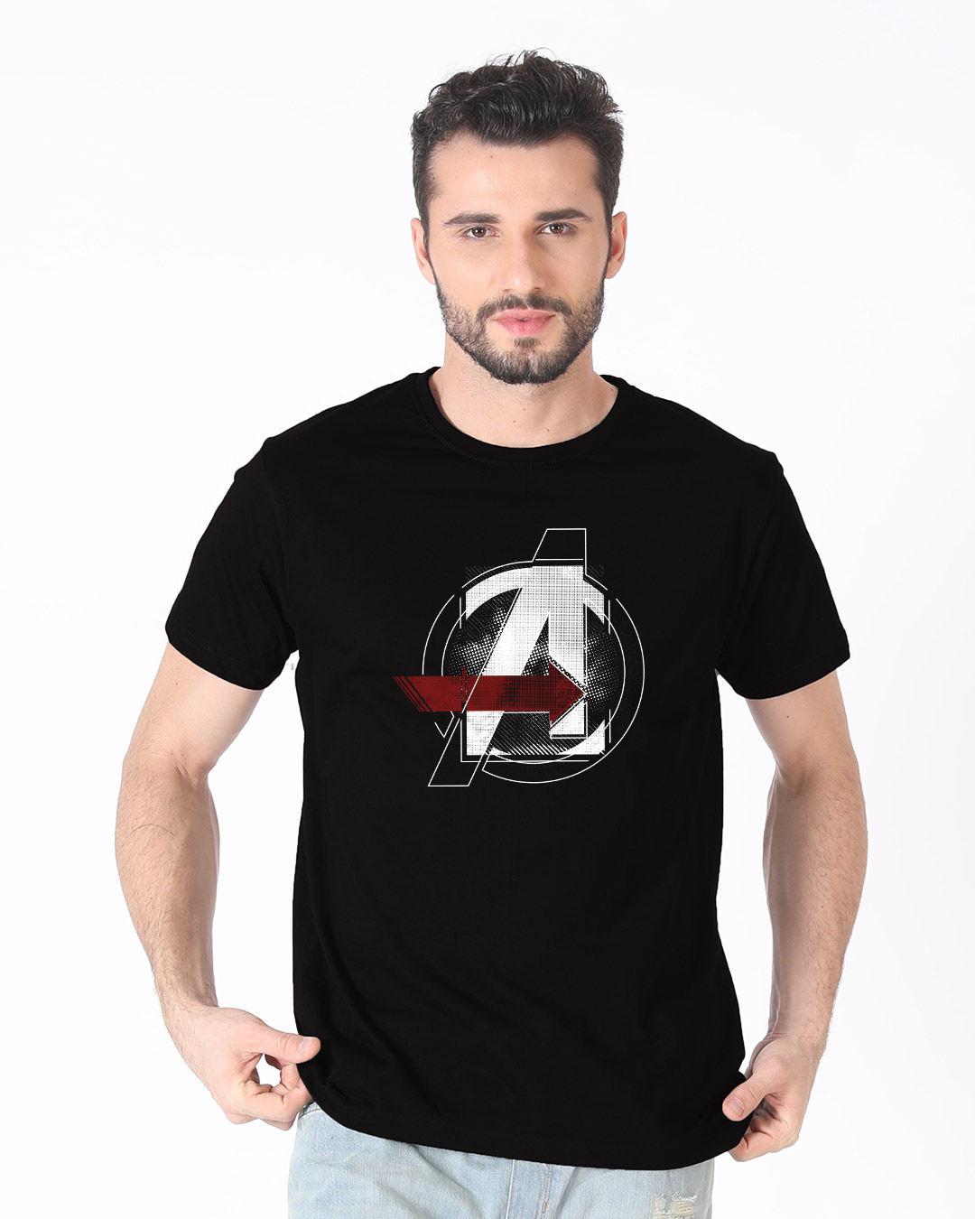 Shop Avengers Stylised Half Sleeve T-Shirt (AVL)-Back