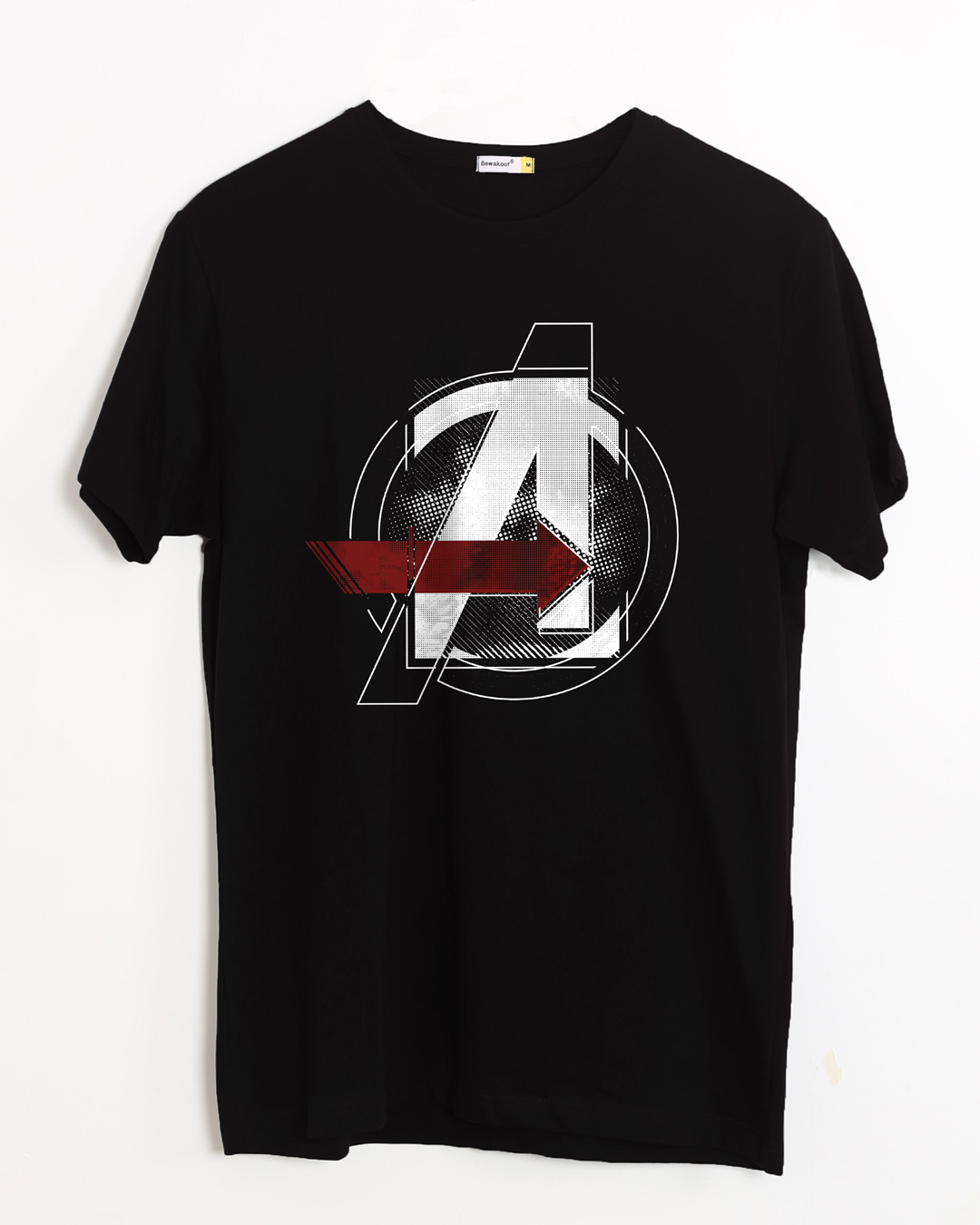 Buy Avengers Stylised (AVL) Printed Half Sleeve T-Shirt For Men Online