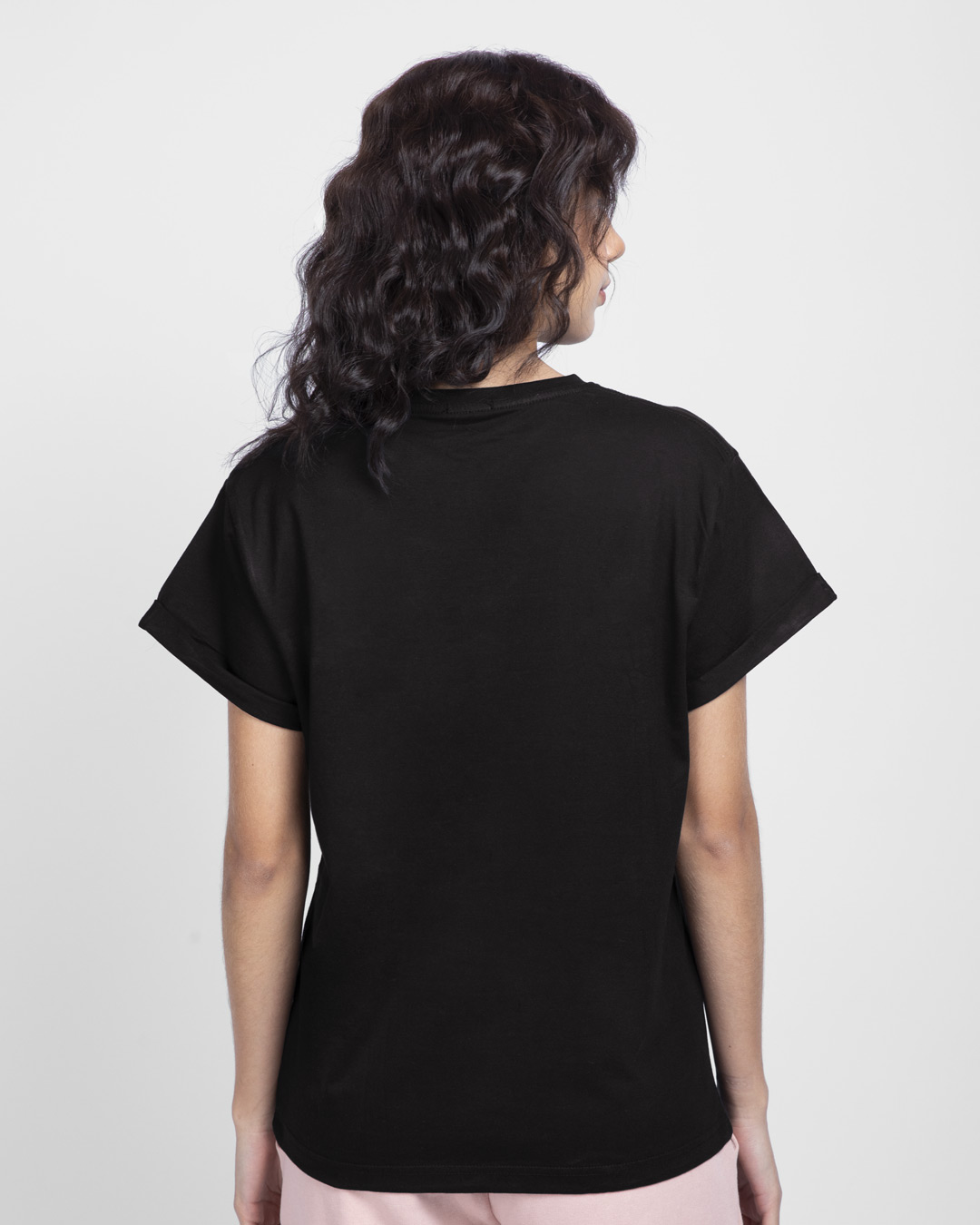 Shop Avg Hereos Outline Boyfriend T-Shirt (AVL) Black-Back