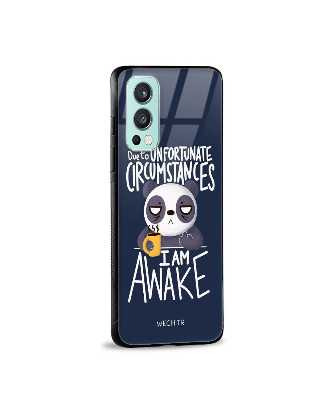 Shop Awake Printed Premium Glass Cover for OnePlus Nord 2 (Shock Proof, Lightweight)-Back
