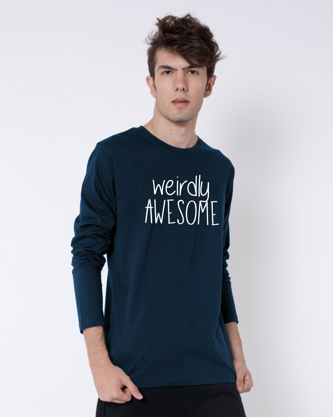Shop Awesomely Weird Full Sleeve T-Shirt-Back