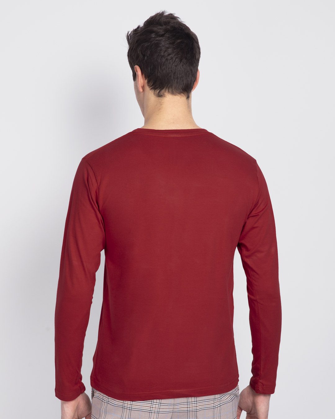 Shop Azadi-Birth Right Full Sleeve T-Shirt - Bold Red-Back
