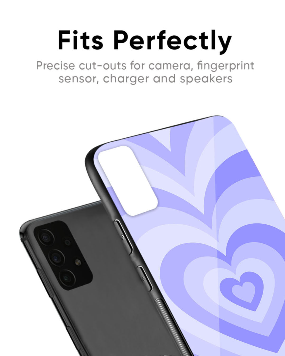Shop Azure Infinite Heart Premium Glass Case for OnePlus 6T (Shock Proof, Scratch Resistant)-Back