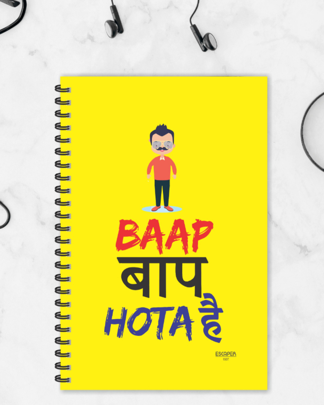 Buy Baap Baap Hota Hai Designer Notebook (Soft Cover, A5 Size, 160 ...