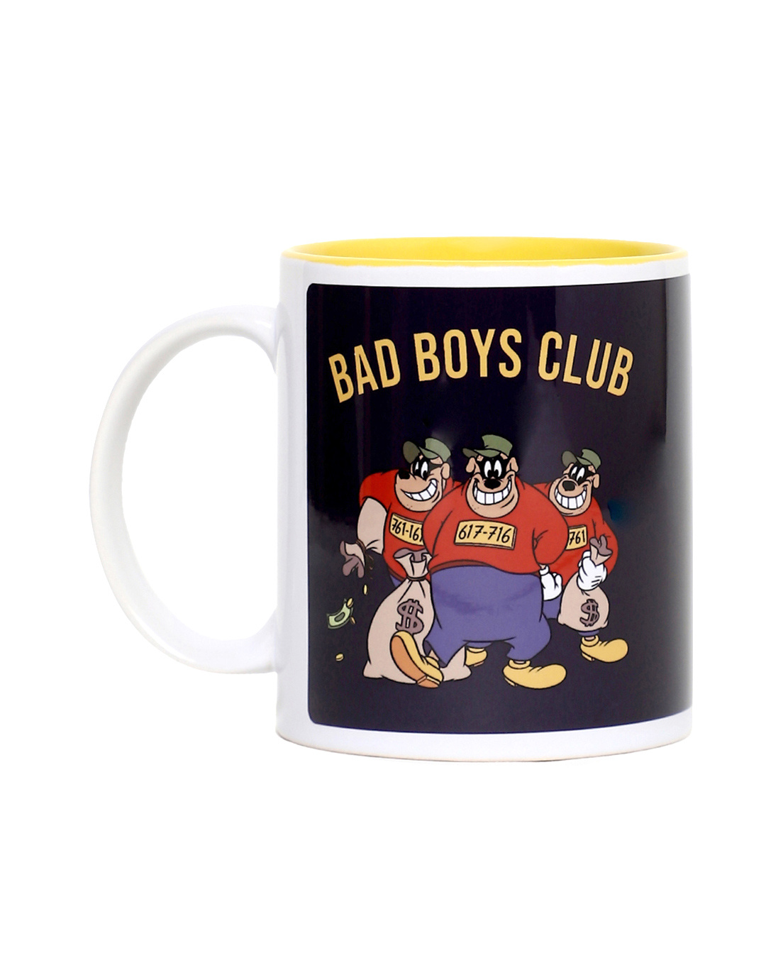 Shop Bad Boys Club Ceramic Mug,  (320ml, Black, Single Piece)-Back