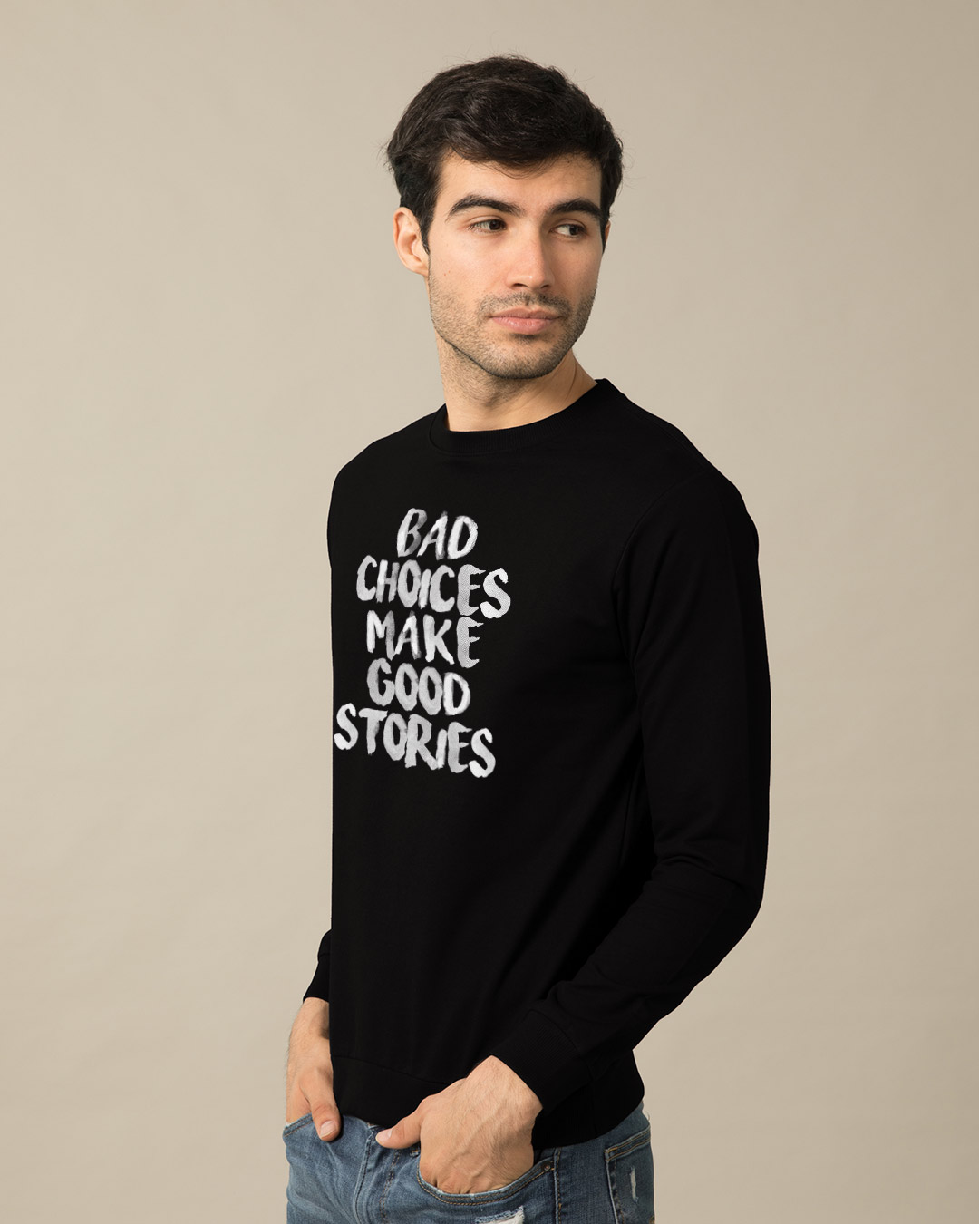 Shop Bad Choices Light Sweatshirt-Back