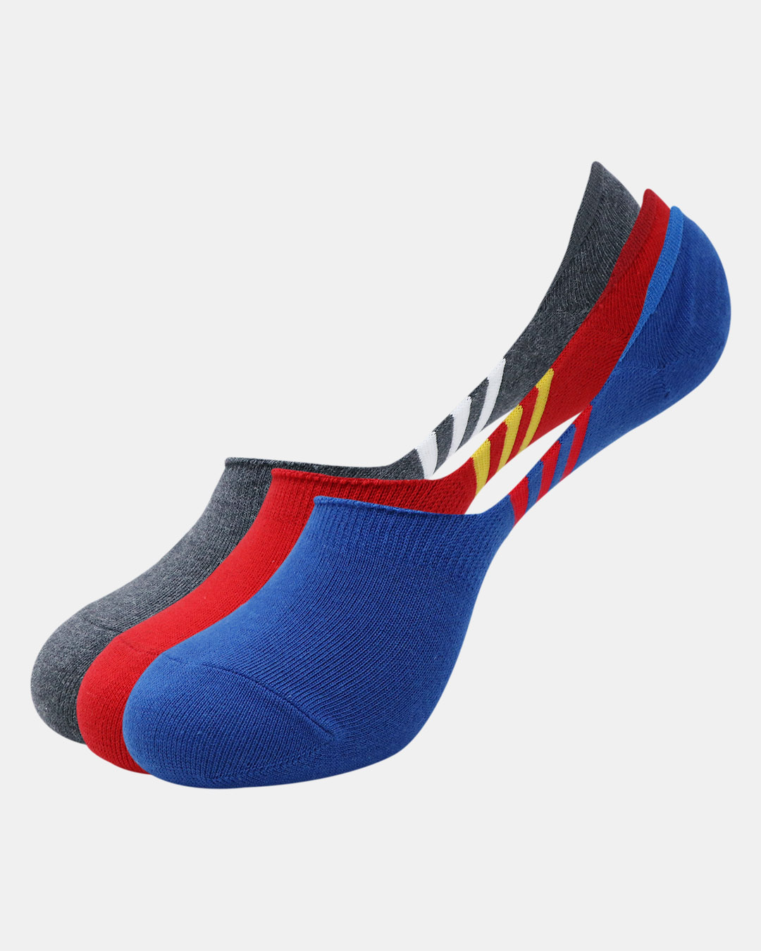 Shop Pack of 3 Men's Justice League Cotton Loafer Socks-Back