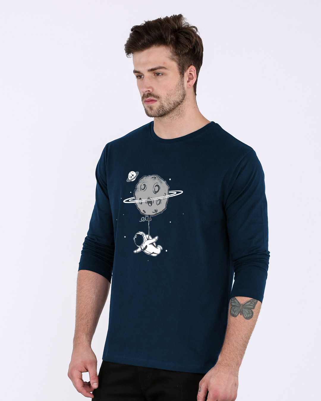 Shop Balloon Planet Full Sleeve T-Shirt-Back