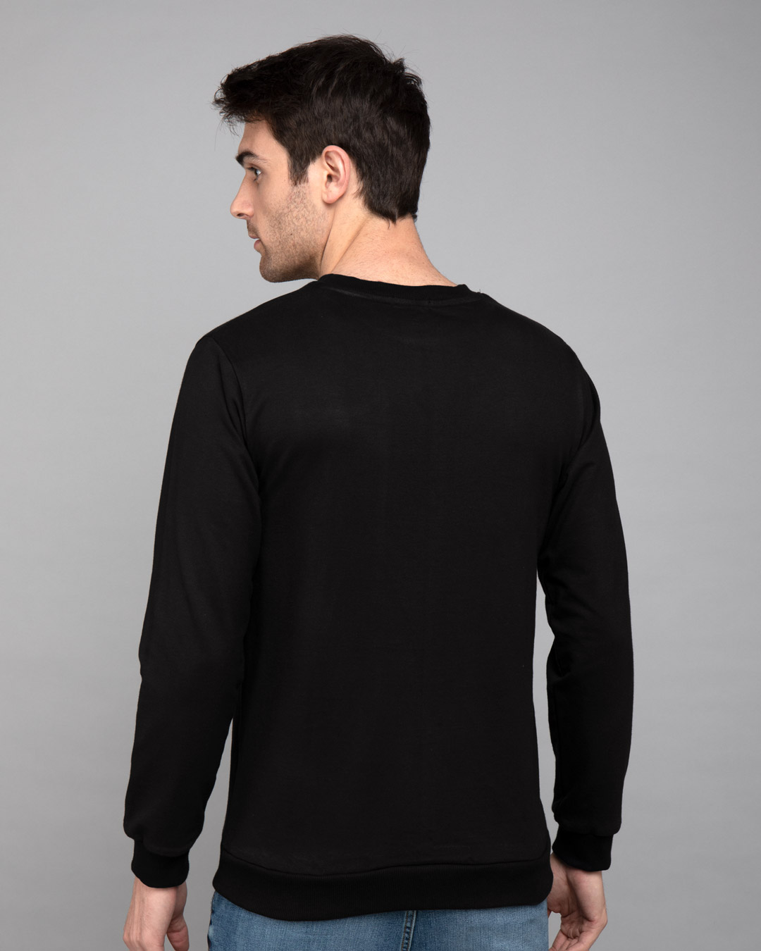 Shop Bat Code Hi Fleece Light Sweatshirts (BML)-Back