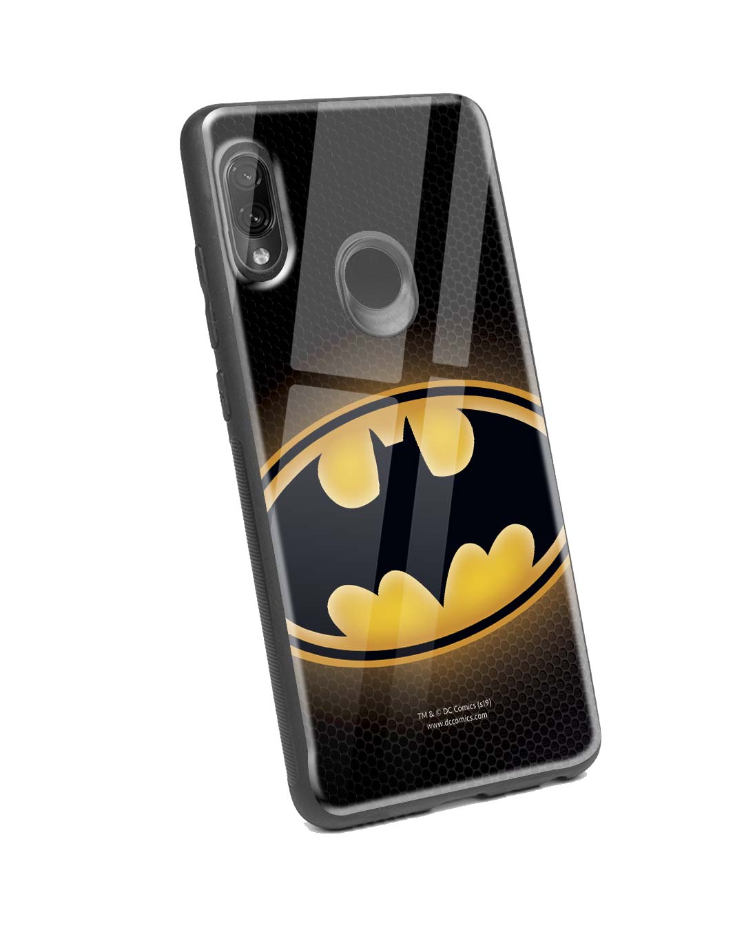 Shop Bat Logo Xiaomi Redmi Note 7 Pro Glass Mobile Cover (BML)-Back