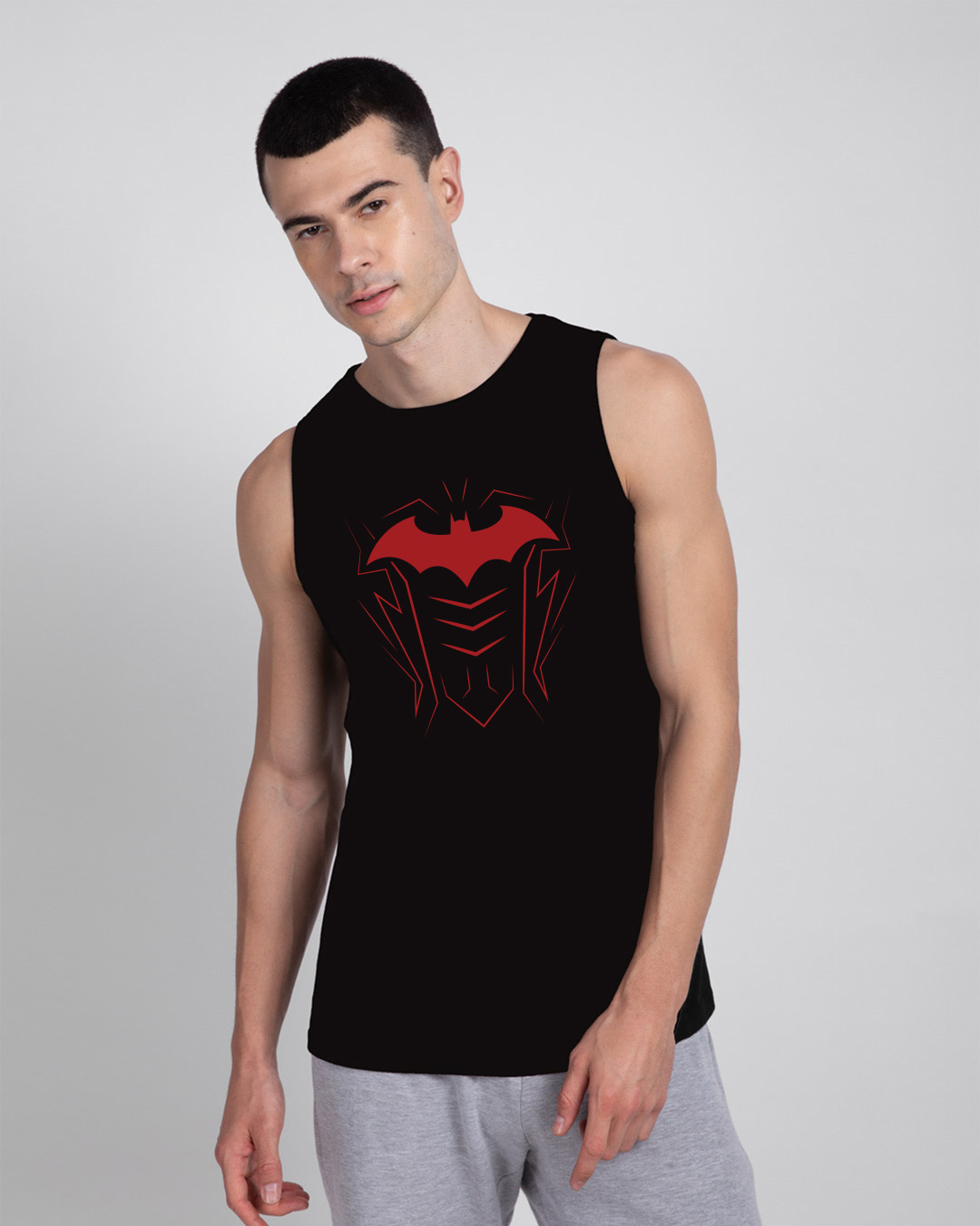 Shop Batman Armor Round Neck Vest (BML)-Back