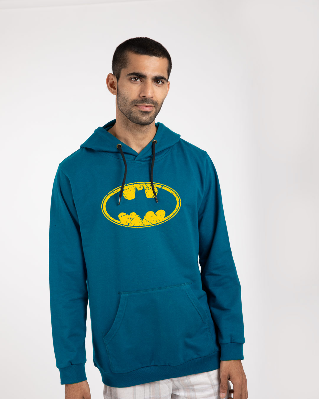 Buy Batman Classic Logo Fleece Hoodie Bml Online At Bewakoof