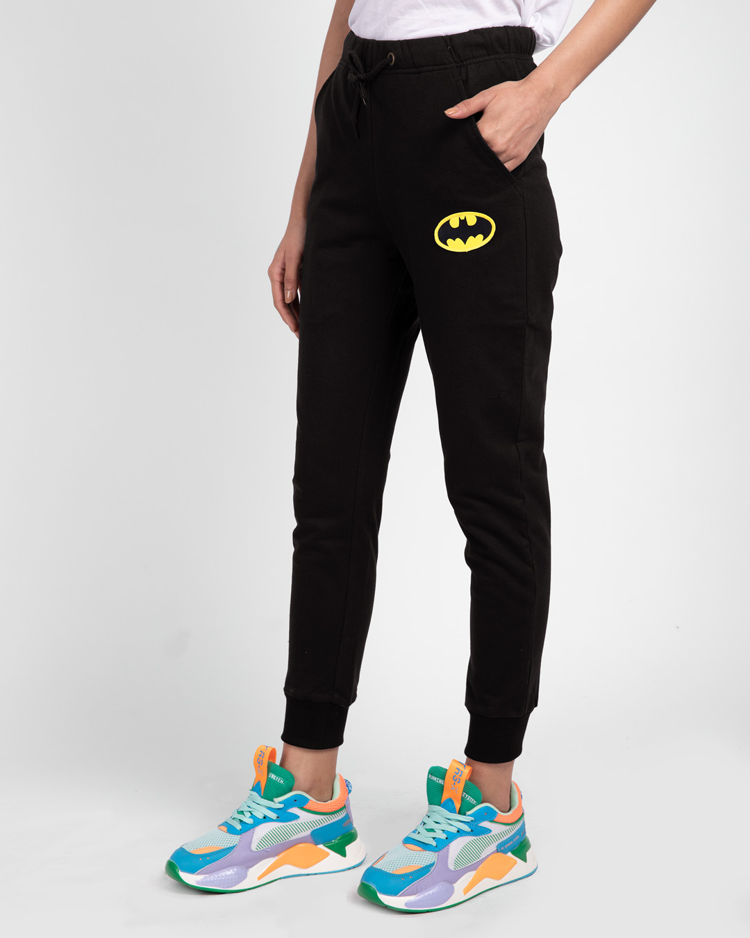 Shop Batman Logo Casual Badge Jogger Pant-Back
