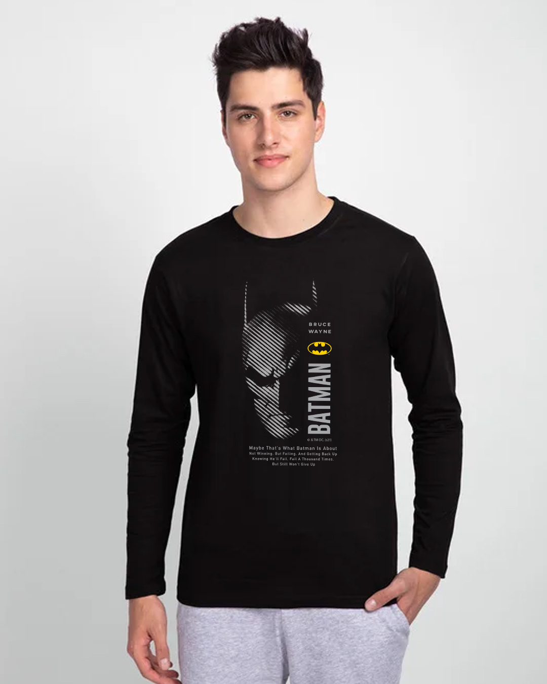 Shop Batman Og Full Sleeve T-shirt-Back