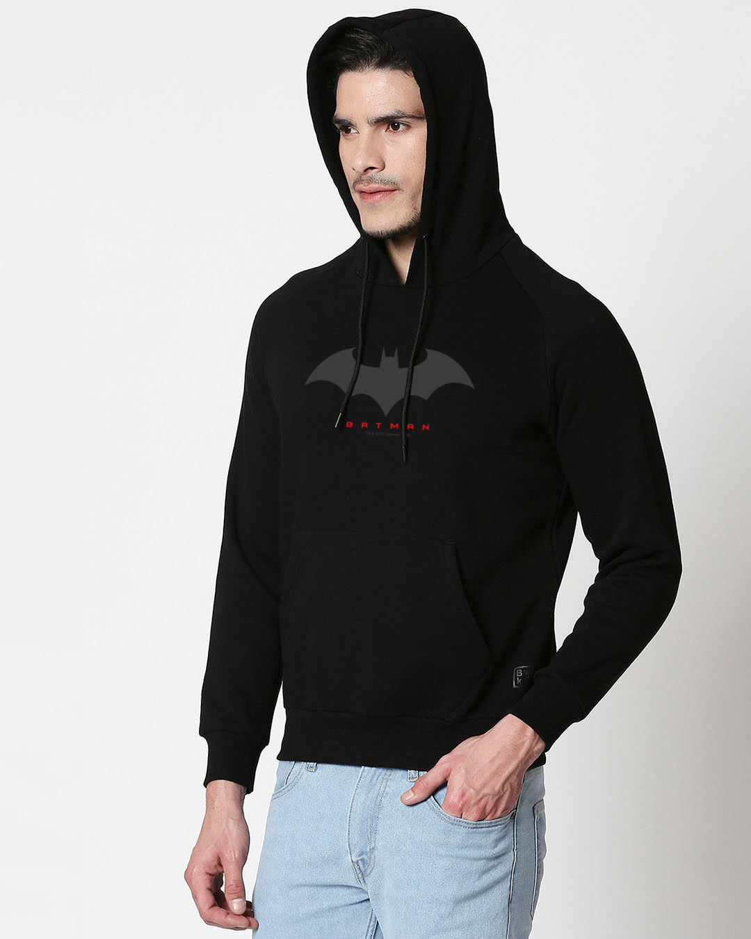 Shop Batman Outline Hoodie Sweatshirt-Back