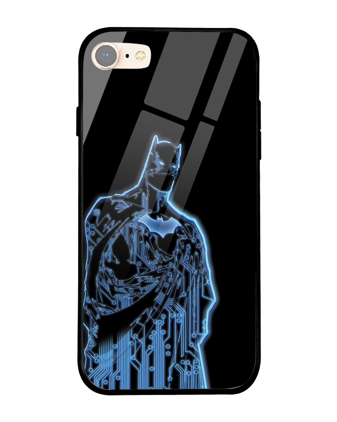 Buy Batman Technoverse Premium Glass Cover for Apple iPhone 8 Online in India at Bewakoof