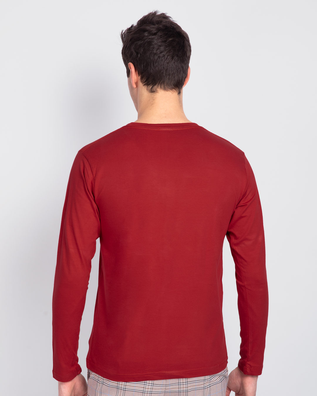 Shop Bazinga Sheldon Full Sleeve T-Shirt Bold Red-Back