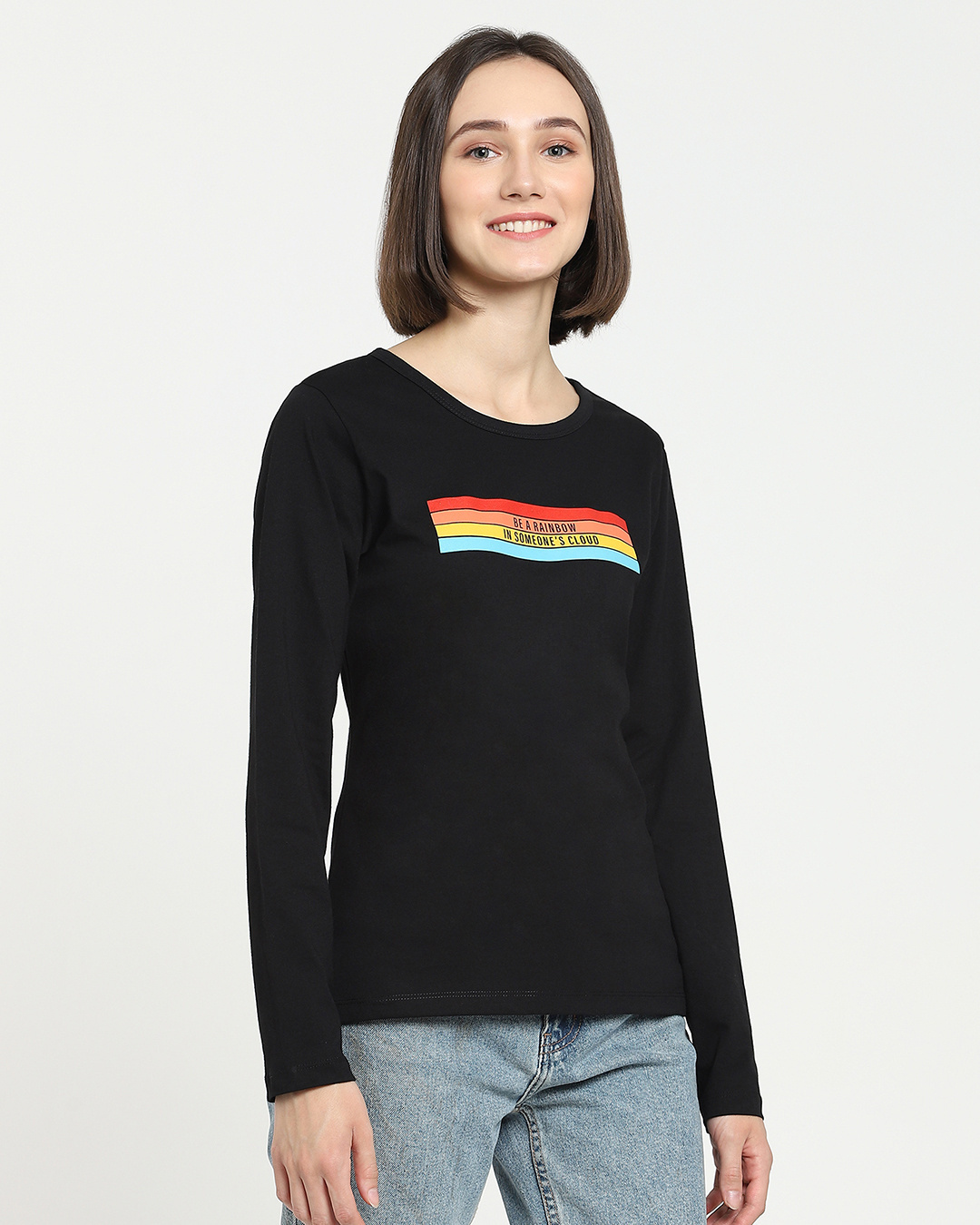 Shop Be a Rainbow Full Sleeve T-Shirt-Back
