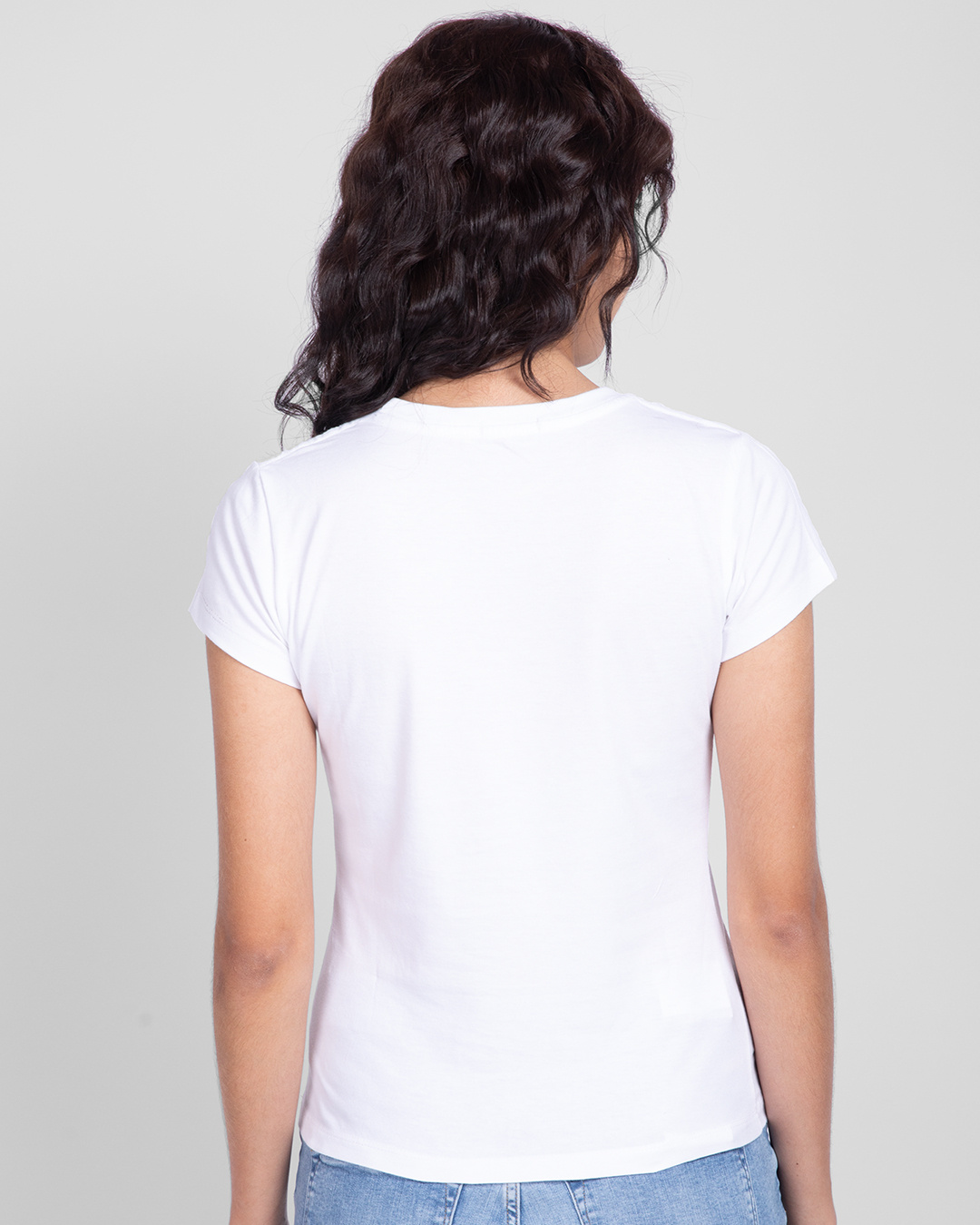 Shop Women's White Be a rainbow Slim Fit T-shirt-Back