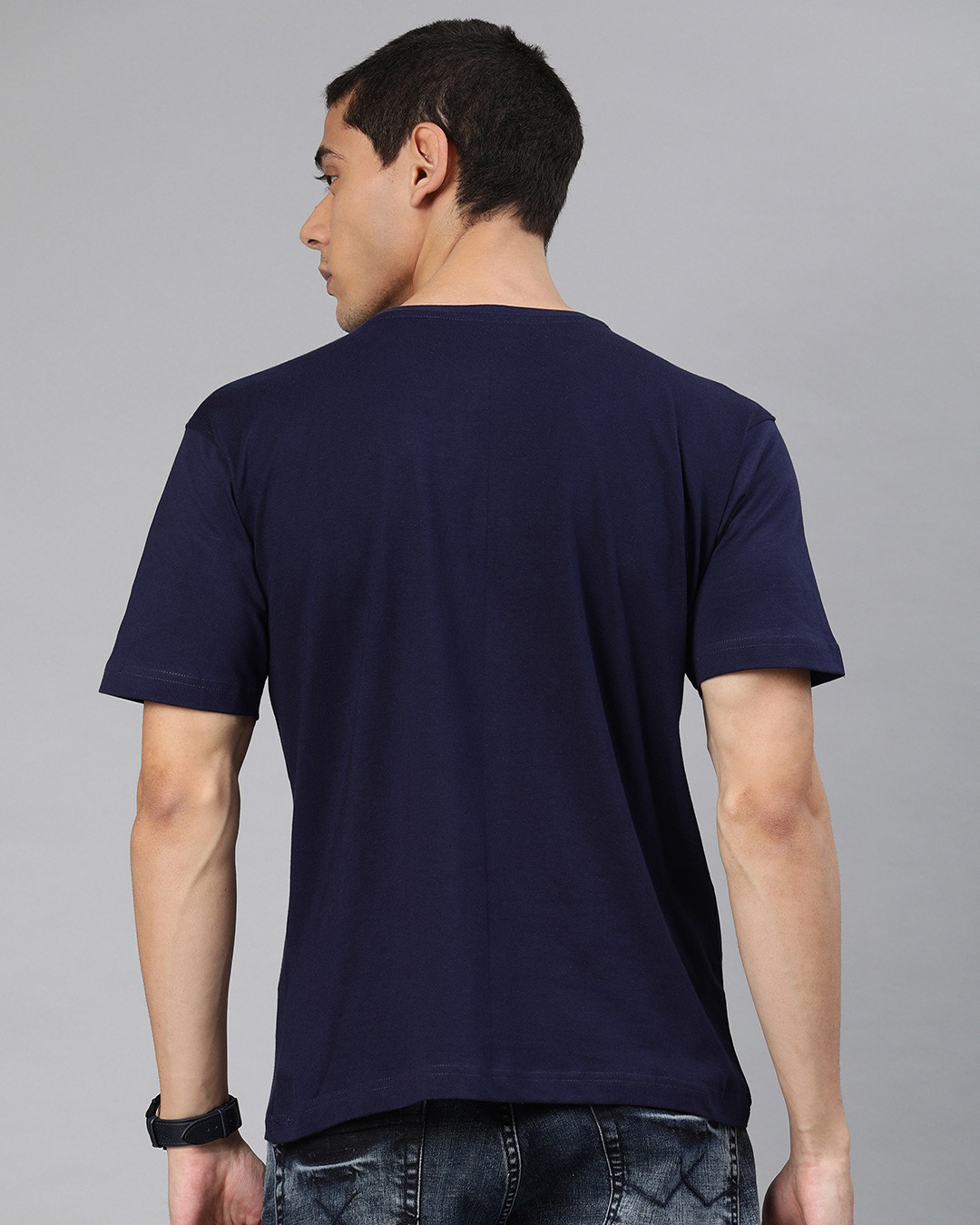 Shop Camera Typography Half Sleeve T Shirt For Men-Back