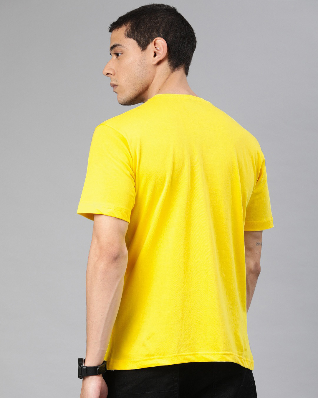 Shop Meshes Half Sleeve T Shirt For Men-Back