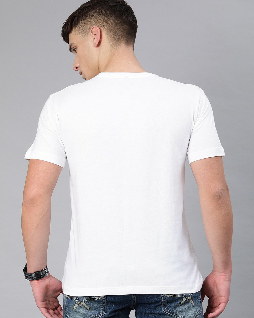 Shop Rise Up Half Sleeve T Shirt For Men-Back